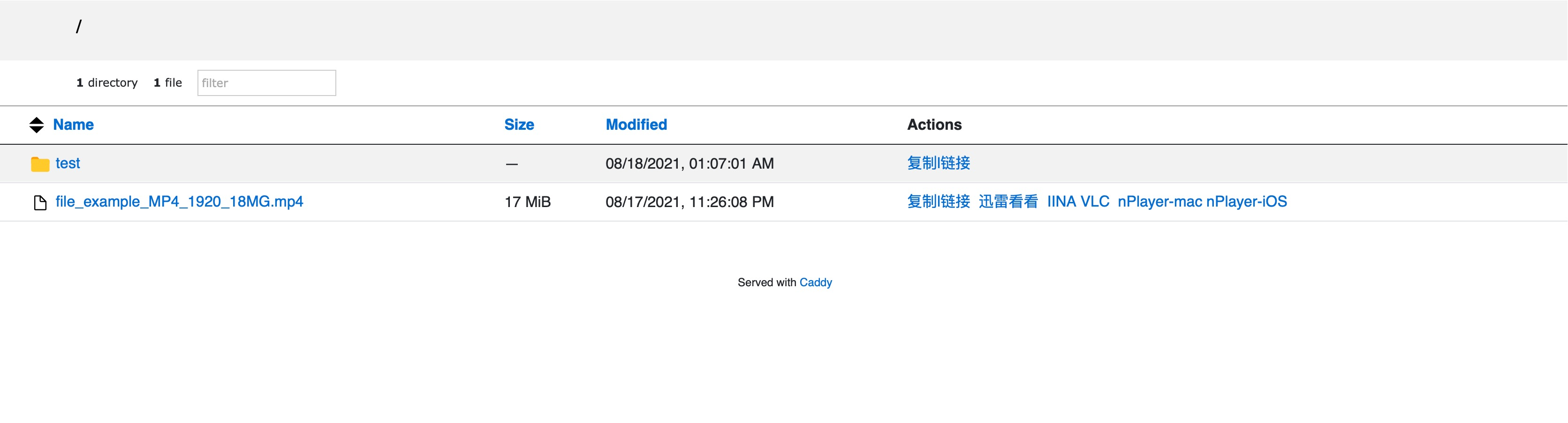 Caddy File Server Browser with URL Scheme Owen Young's Blog